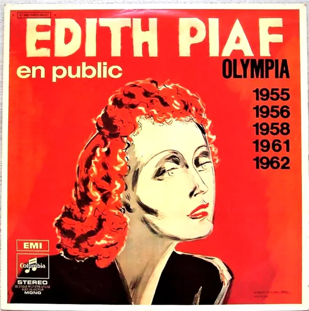Triple album vinyles LP 33t / 30cm – Edith Piaf à l’Olympia 1955 / 1962     D963