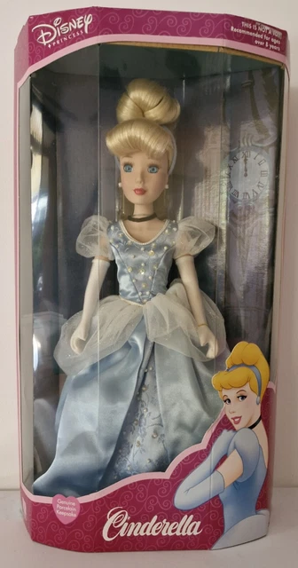 DISNEY PRINCESS BRASS Key Porcelain Doll Cinderella 2004 In box