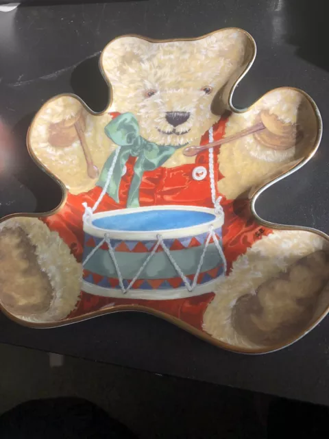 Christmas Little Drummer Bear Collector Plate By The Franklin Mint