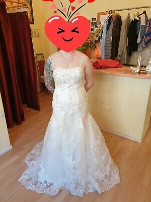 Hochzeitskleid Maßanfertigung alle Größen Weiß oder Creme+W043nM♥ ♥Brautkleid 
