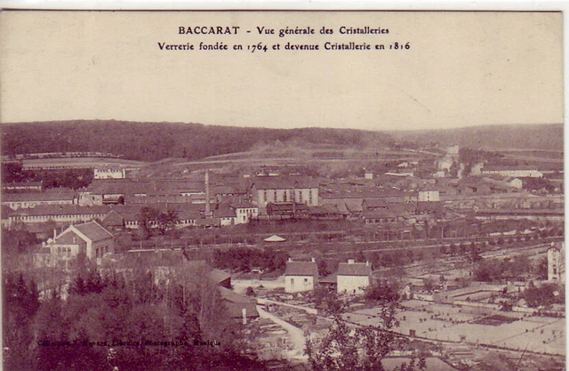 CPA 54 Meurthe & Moselle Nancy BACCARAT Factory Glassworks Founded 1764