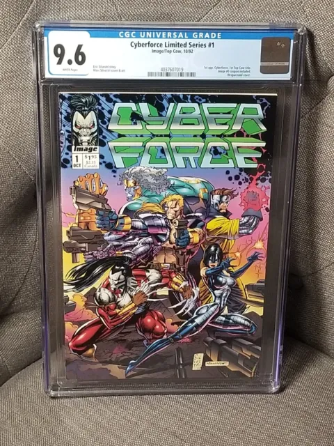 Cyberforce Limited Series #1 CGC 9.6 IMAGE COMICS New Grade Coupon #0
