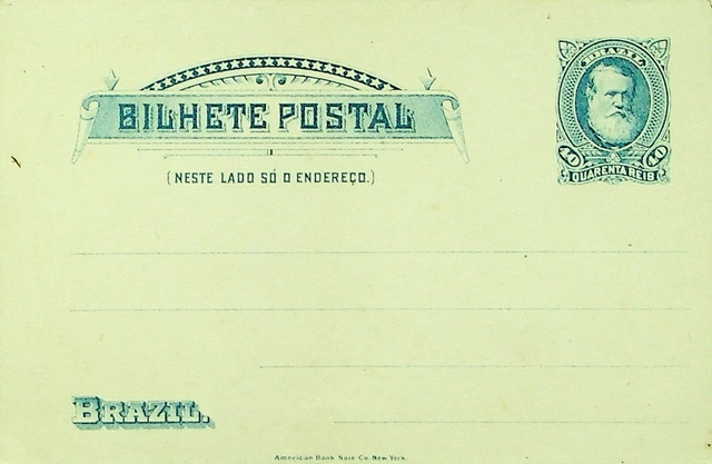 Sephil Brazil 40 Reis Guter Zustand Ungebraucht Postkarte