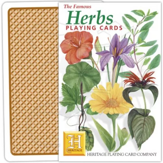 Heritage Herbs playing cards nature horticulture cookery novelty card games