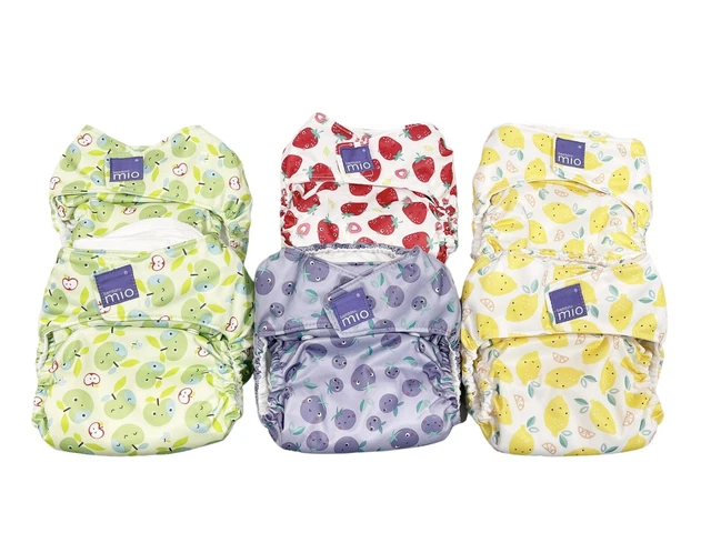 Bambino Mio All In One Reusable Washable Lot of 6 Baby