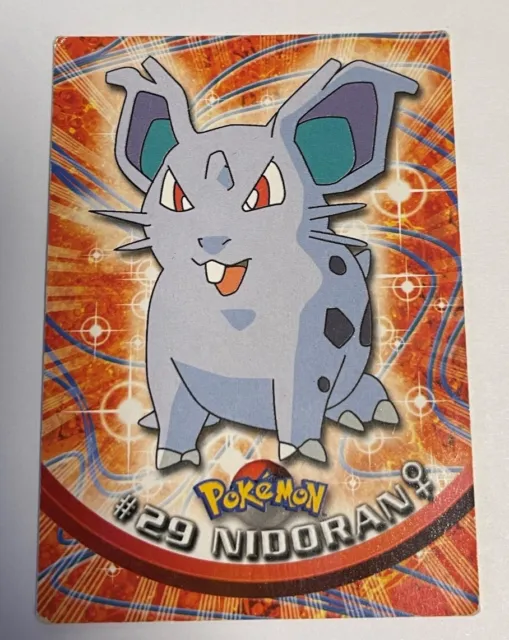 Pokemon Topps Nidoran #29 Card 1999 Set Of 3 Cards