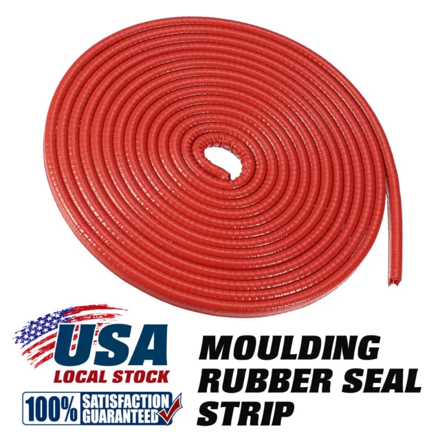 20 Feet Car Door Edge Trim Lock Guard Moulding Rubber Seal Strip Protector Decor