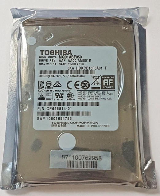 Disque dur Toshiba 500gb - Accessoires informatique