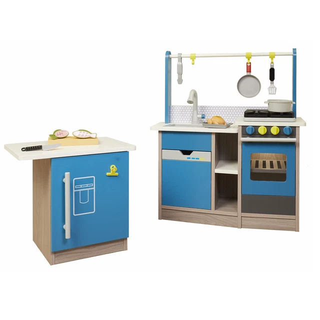 Kids Little Chef Toddlers Play Kitchen Set w/Pots & Pans Accessories Indoor
