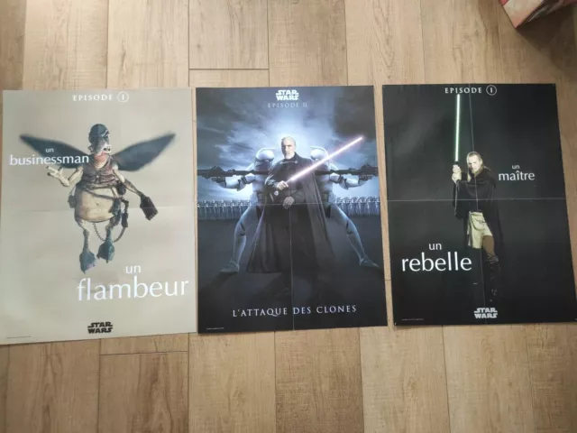 Lot de 3 affiches recto-verso Star Wars Collection Ciné Live