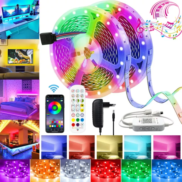 5m-30m LED Stripe RGB Leiste Streifen 5050 SMD Band Leuchte Leuchte Lichterkette