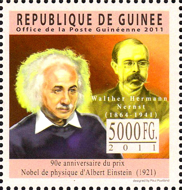 ALBERT EINSTEIN NOBEL Prize Physics Walther Nernst Germany physicist