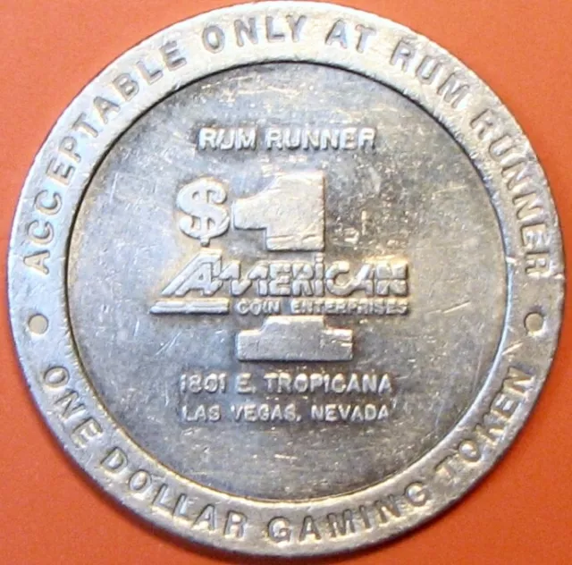 $1 Casino Token. Rum Runner, Las Vegas, NV. D59.