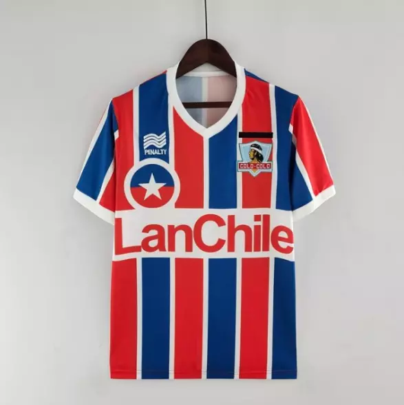 Colo-Colo 1986 86 LanChile football shirt retro vintage Away New **Uk Stock**