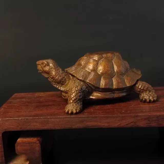 Collection bronze handmade cast turtle tortoise statue gift tea pet table decor