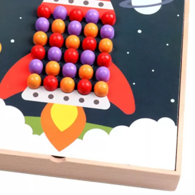 Fungo Peg Puzzle Mosaico Mix Creativo Colore 184 Pezzi per Bambini in Festa 2