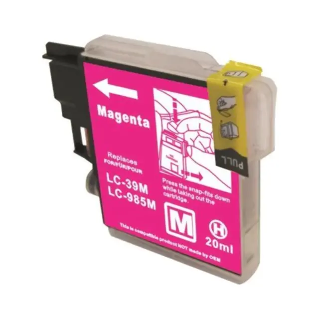 Compatible Premium Ink Cartridges LC39M Magenta Cartridge - for use in Brother P