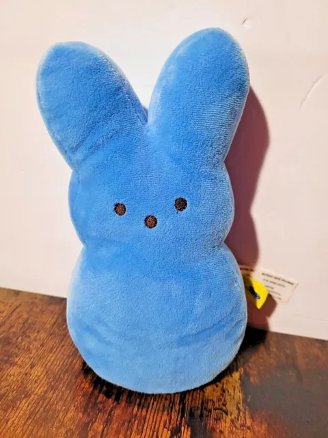 Peeps Just Born Plush Blue Bunny Rabbit 9 in Easter Toy Stuffed Animal Beanie