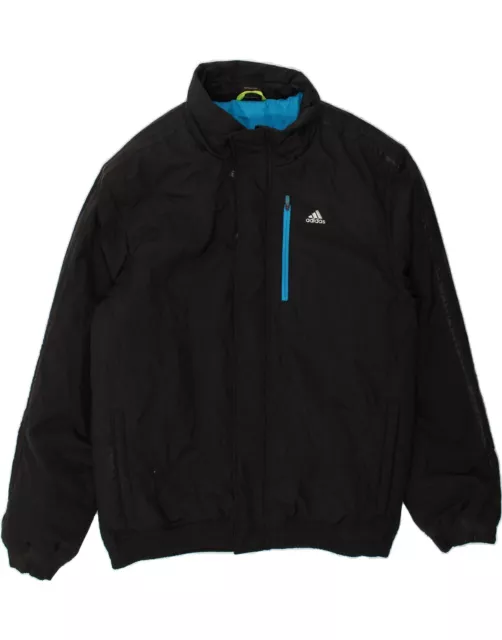 Adidas Herren Windbreaker Jacke UK 42 XL schwarz Polyester AZ15