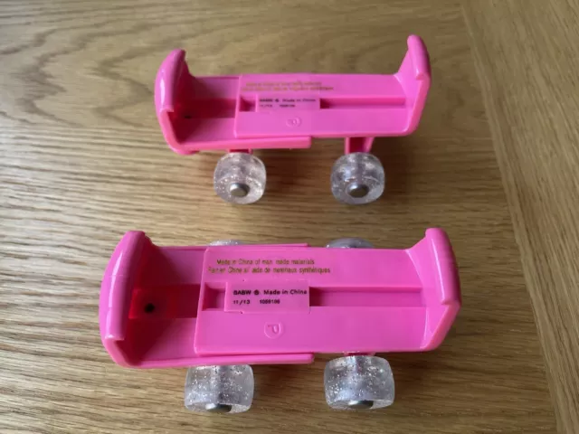 Build A Bear Pink Roller Skates In Excellent Condition