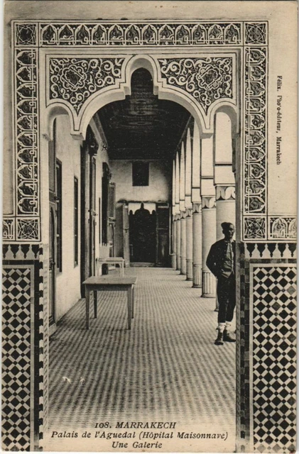 CPA AK Marrakech - Palais de l'Aguedal - Hopital Maisonnave MAROC (1082808)