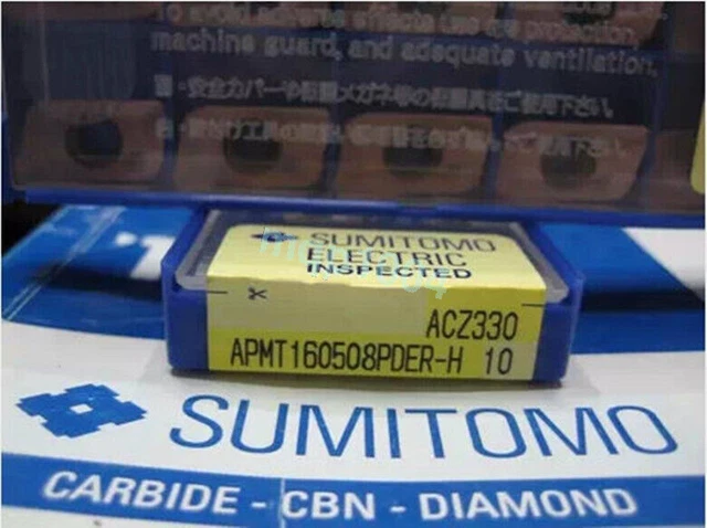 10PCS/Box SUMITOMO APMT160508PDER-H ACZ330 Carbide Inserts Cutting Tools NEW