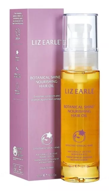 Liz Earle Botanical Shine Nourishing Hair Oil (New) - 50ml Free Postage