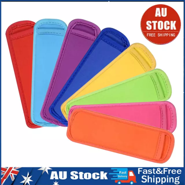 1PC Neoprene Popsicle Holder Cooler Sleeve Ice Pop Freezer Cover Bags AL