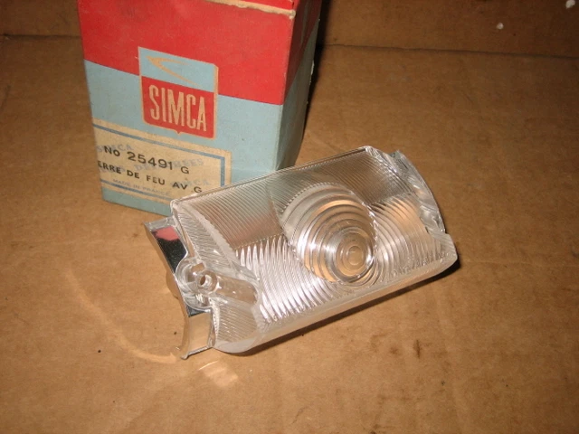 Cabochon de feu avant droit cristal pour SIMCA 1000 RALLYE - Plein