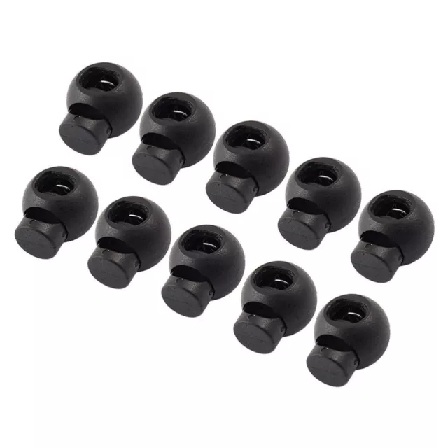 10 Pcs Round Spring Button Cord Lock Backpack Straps for Skateboard