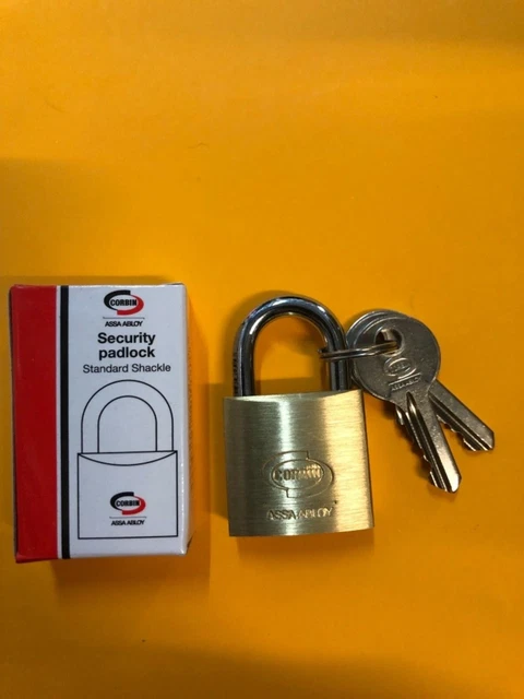 Lucchetto in ottone cromato ad arco in acciaio temprato