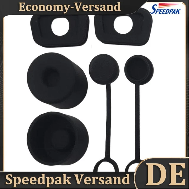 6 pz tappo antiperdite in silicone per tazza acqua (nero)