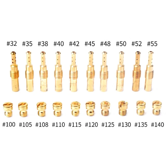 20Pcs Main Jet Kit Pilot Slow Jet Set Fit For Keihin OKO KOSO PE - Foto 8