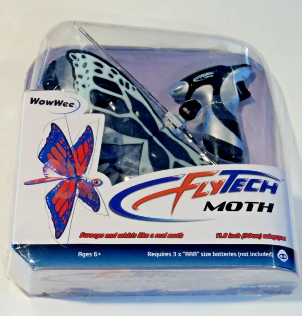 WowWee Flytech RC Moth Remote Controlled Flying Insect Robotic - Factory Sealed