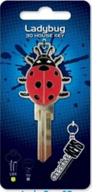 thumbnail image 2 of 3D Butterfly House Key Blank - LW4 Keyway - Blue Decorative Key - Collectible 2 of 2
