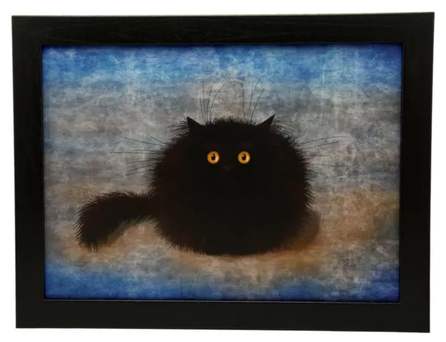 Oreo schwarz Katze gepolstertes Schoßtablett Laptoptablett für Bett Laptrays für TV Abendessen