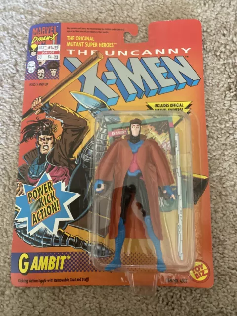 Gambit Action Figure  1992 Toy Biz - Marvel The Uncanny X-Men - New