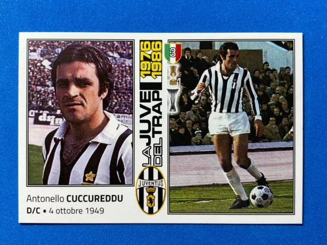 Figurina Cartonata Qubotondo No Panini Antonello Cuccureddu (JUVE 1976-1986)