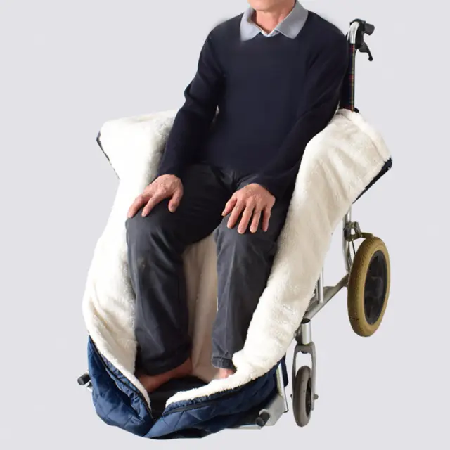 Cubierta portátil para silla de ruedas manta impermeable pierna-pie protección de espalda ligera