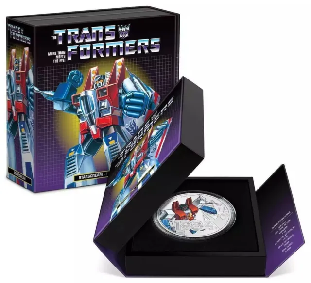 Transformers  - Starscream 1 Oz Silver Coin Niue 2023