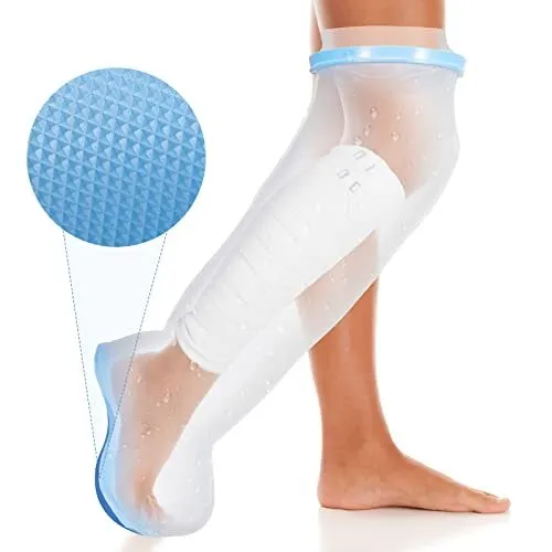 Cubierta de fundición impermeable para piernas para ducha, con nuevo acolchado antideslizante mejorado
