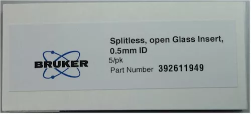 NEW OEM Agilent/Varian/Bruker 392611949 GC Injector Glass Liner (5/Pk)