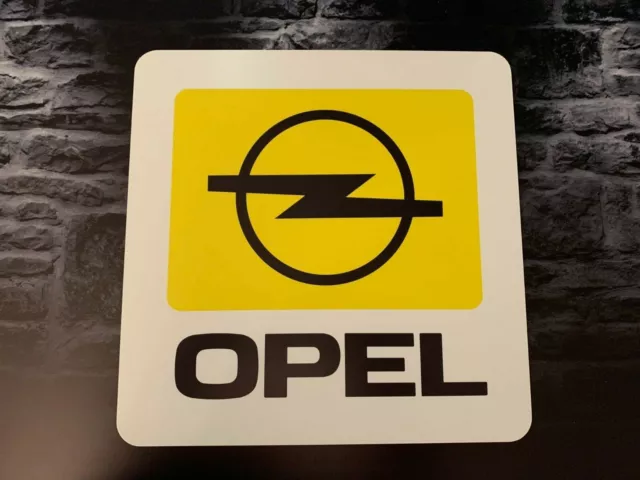 Enseigne Plaque Décorative Garage Auto OPEL logo année 80 à 90 _50 cm x 50 cm