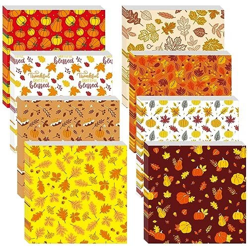 800 Sheets Fall Thanksgiving Wax Paper for Baking 12 x 12 Inch Deli Paper