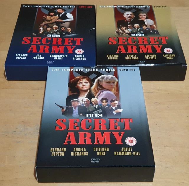 SECRET ARMY THE Complete Series 1-3 DVD Box Sets PAL BBC £25.99 ...