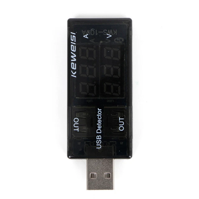 USB Current Voltage Tester USB Voltmeter Ammeter Detector Double Row Shows New