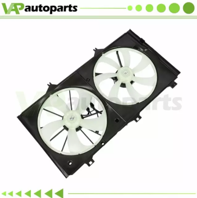 Radiator Condenser Cooling Fan Assembly For 2007-2011 Toyota Camry Lexus ES350