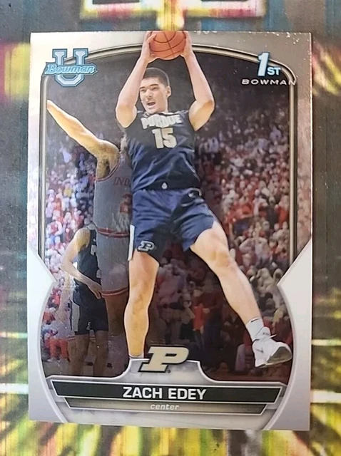 2023-24 Zach Edey Bowman U Chrome #71 Purdue Boilermakers