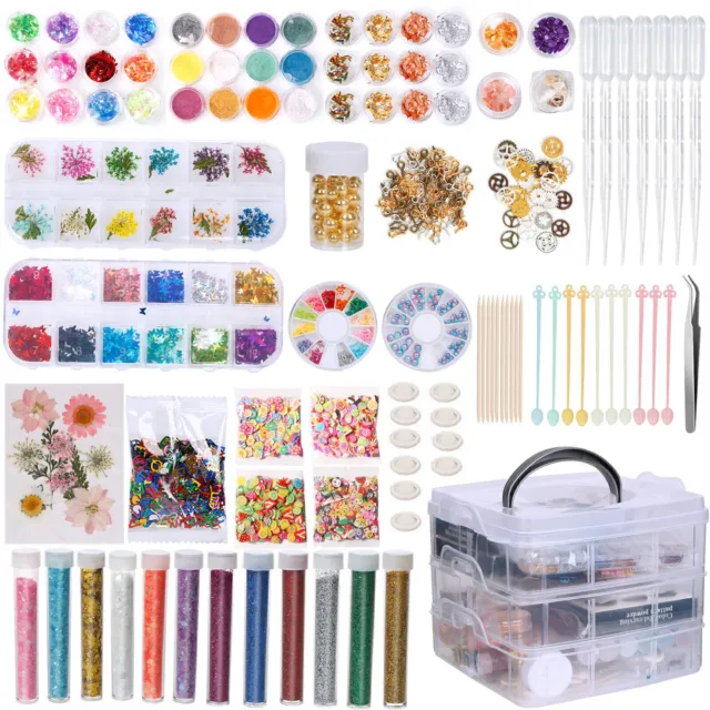 Resin Kit for Beginners with Molds Epoxy Resin Starter Kit with Pigment 