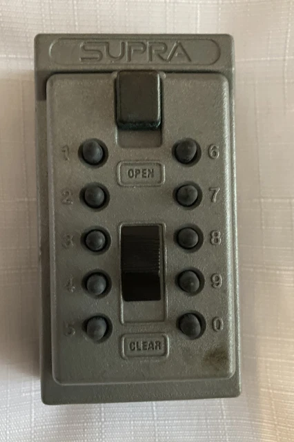 Supra GE KIDDE 1409 Lock Box,Surface Mount, Pushbuttons, Key Vault, Holds 5 Keys